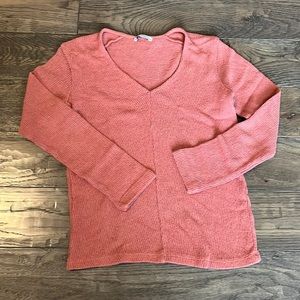 Zara Salmon v-neck Sweater
